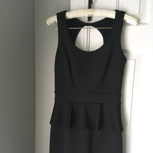 Little Black Peplum Dress
